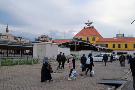 Der Bahnhof Basmane in Izmir.