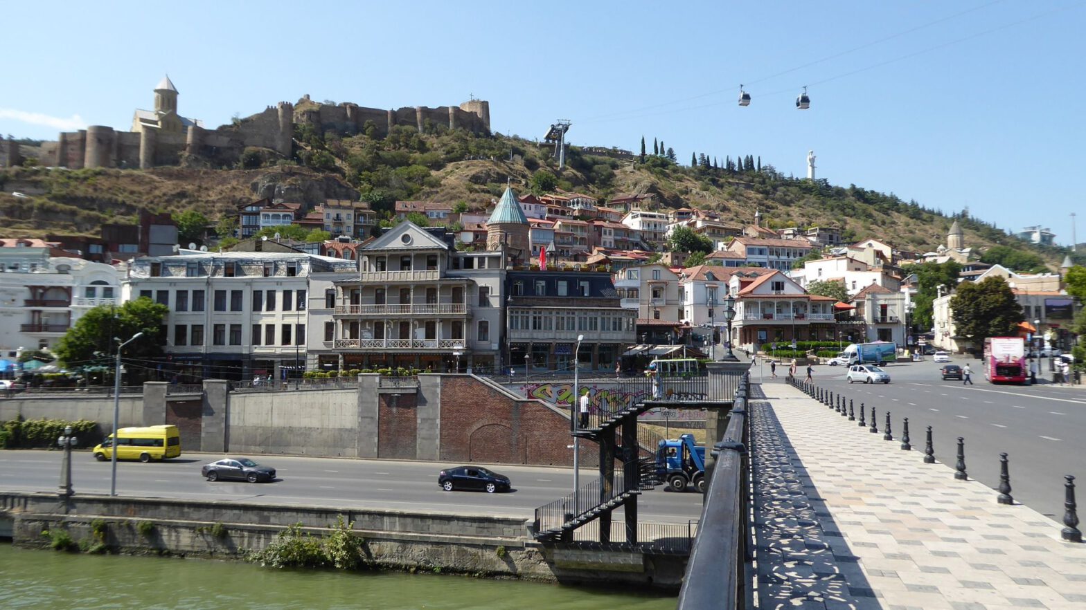 Ansicht der Altstadt von Tbilisi, Georgien
