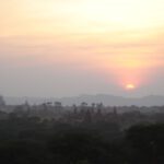 Sonnenuntergang über Bagan.