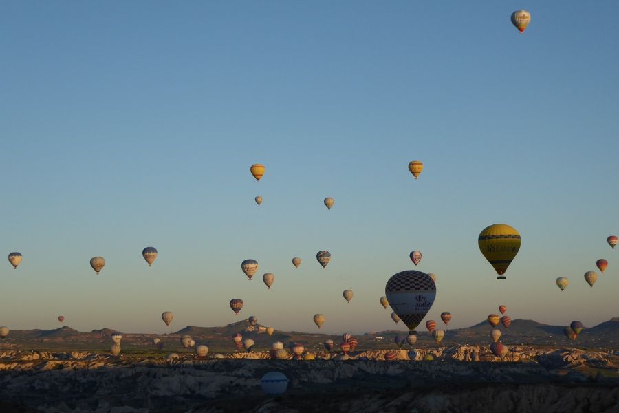 Heißluftballone in Kappadokien.