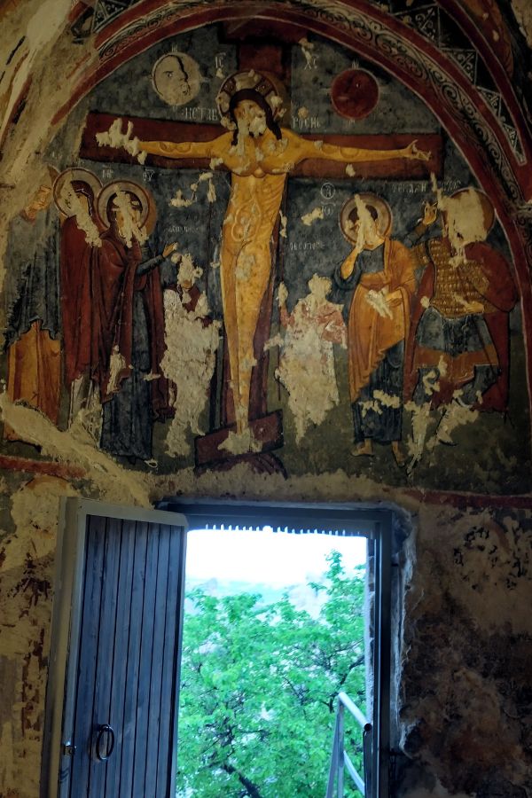 Fresken in einer Kirche im Freilichtmuseum Göreme.