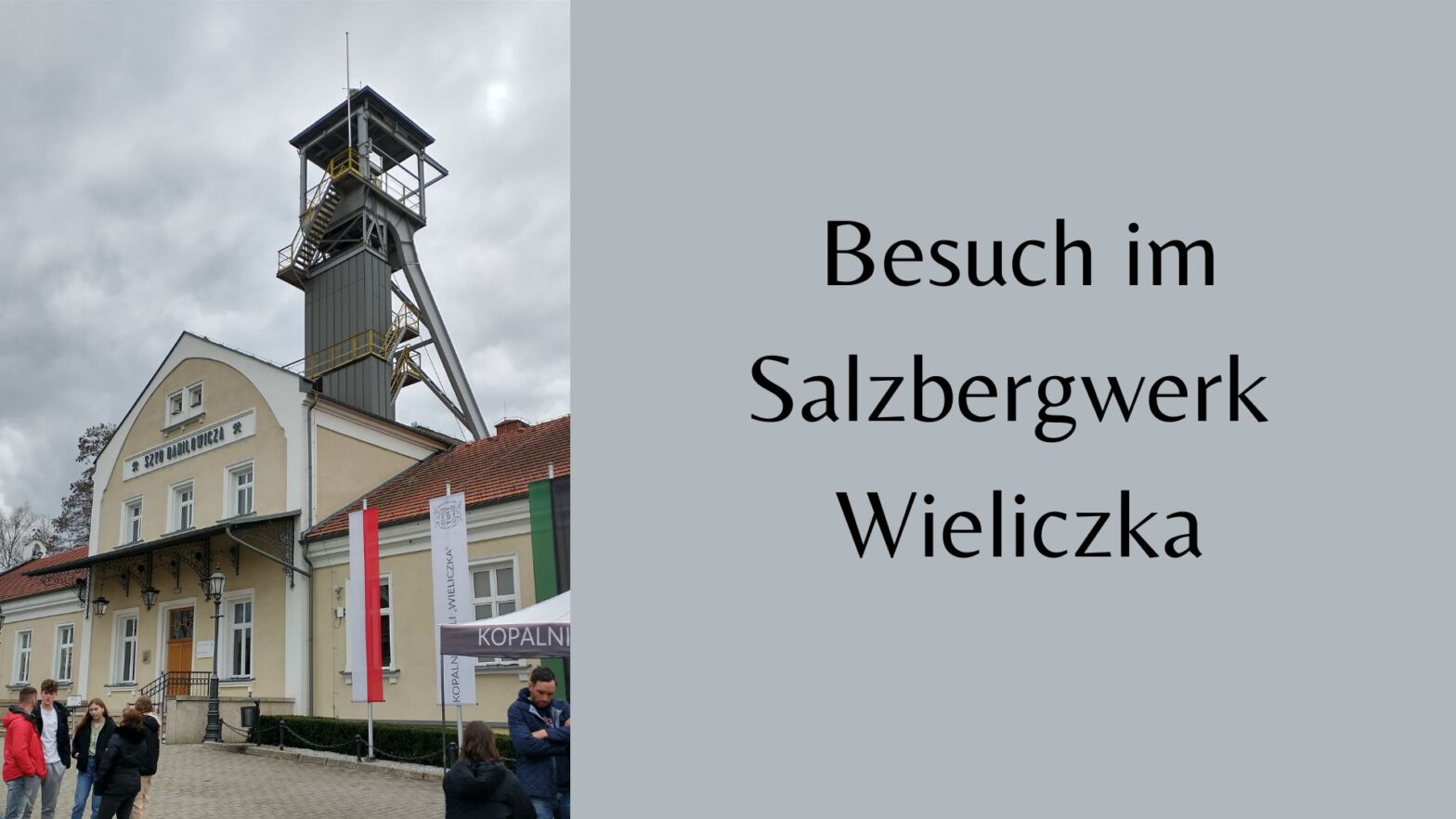 Förderturm des Salzbergwerks Wieliczka.