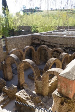 Ruinen des arabischen Badehauses in Ronda.