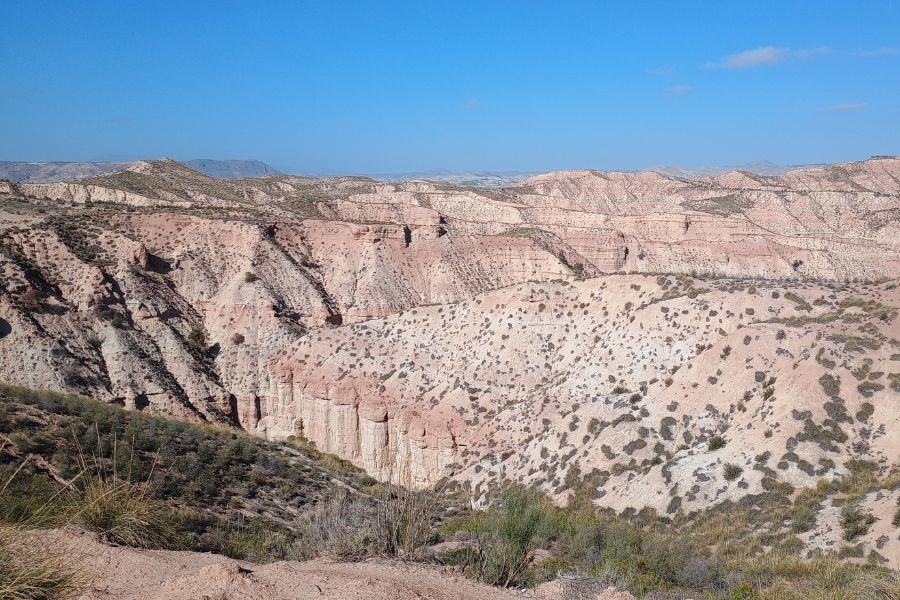 Blick vom Mirador de Coloraos, Wüste von Gorafe.