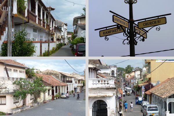 Straßenszenen in Galle, Sri Lanka.