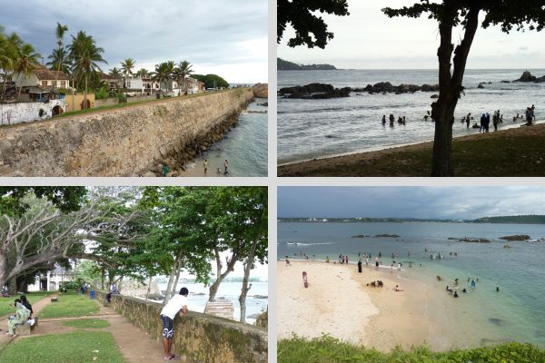 Alltagsszenen in Galle, Sri Lanka.