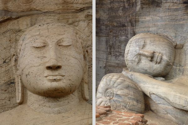 Gal Vihara in Polonnaruwa, Sri Lanka.