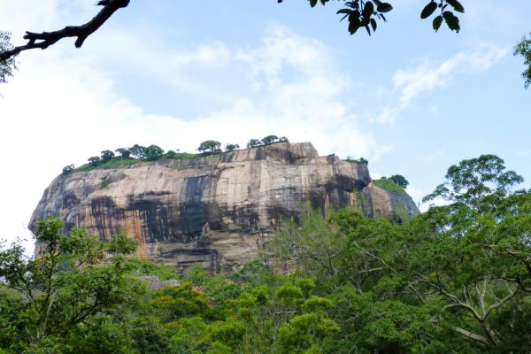 Der Löwenfels in Sigiriya, Sri Lanka.